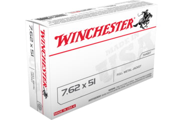opplanet winchester 7 62x51mm fmj 149 gr 20 rounds rifle ammo wm80 main