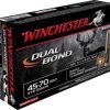 opplanet winchester dual bond 45 70 government 375 grain bonded dual jacket centerfire rifle ammo 20 rounds s4570db main