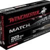 opplanet winchester match 223 remington 69 grain boat tail hollow point centerfire rifle ammo 20 rounds s223m2 main