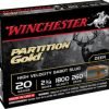opplanet winchester partition gold 20 gauge 260 pellets 2 75in centerfire shotgun slug ammo 5 rounds ssp20 main