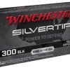 opplanet winchester silvertip centerfire 300 blackout 150 grain defense tip npj rifle ammo 20 round w300st main