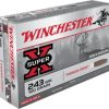 opplanet winchester super x rifle 243 winchester 100 grain power point brass cased centerfire rifle ammo 20 rounds x2432 main