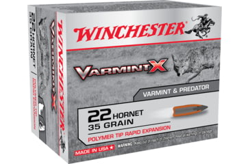 opplanet winchester varmint x rifle 22 hornet 35 grain rapid expansion polymer tip centerfire rifle ammo 20 rounds x22p main