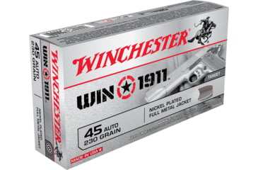 opplanet winchester win1911 45 acp 230 grain full metal jacket centerfire pistol ammo 50 rounds x45t main